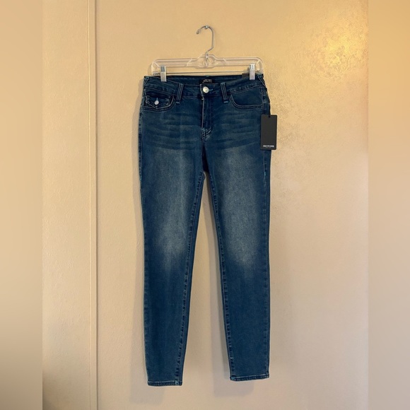 NWT True Religion Jennie Mid Rise Super Skinny jeans sz 27 - Picture 1 of 6